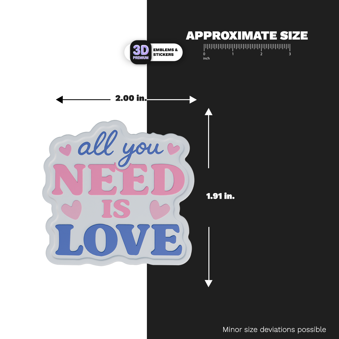 ALL YOU NEED IS LOVE Stickmadly