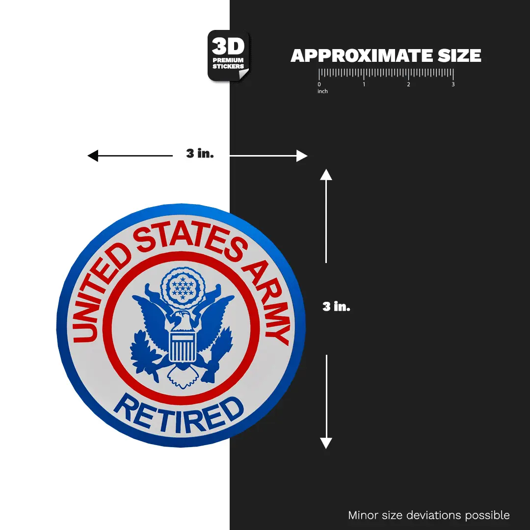 United States Army Retired Stickmadly