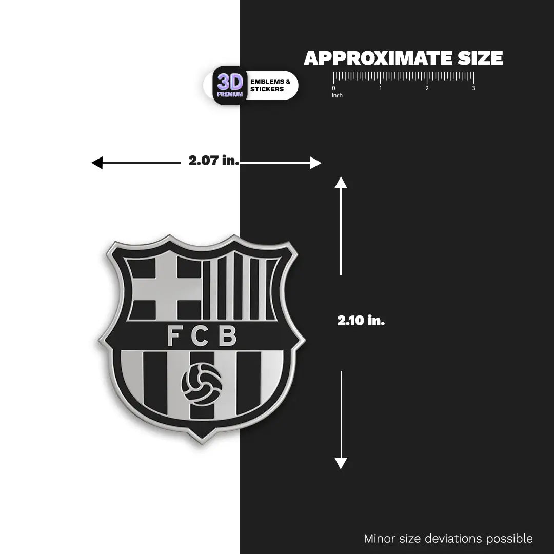 F.C. BARCELONA Black & Silver Stickmadly