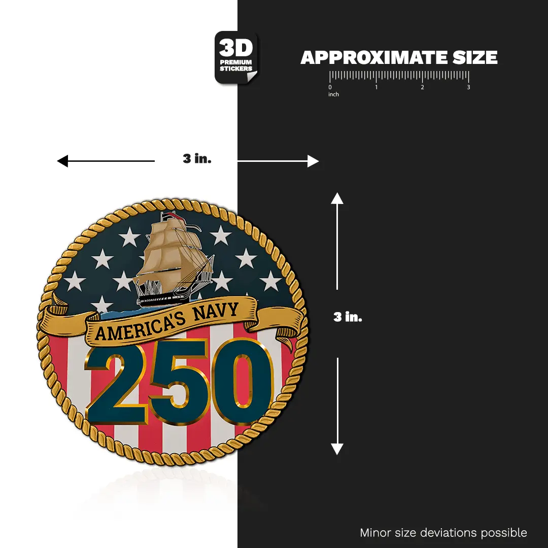 AMERICA’S NAVY 250 Stickmadly