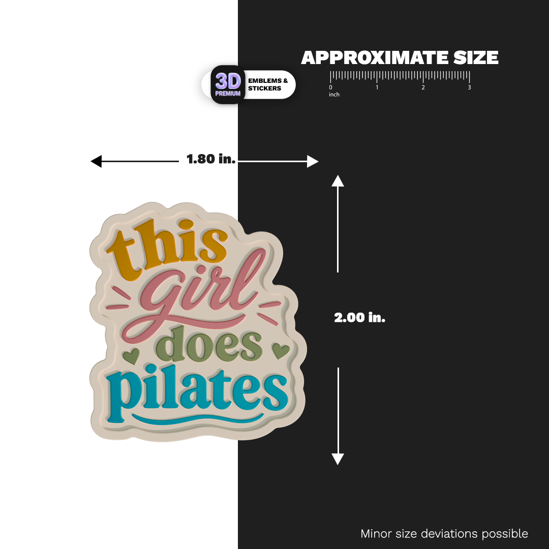 THIS GIRL DOES PILATES Stickmadly