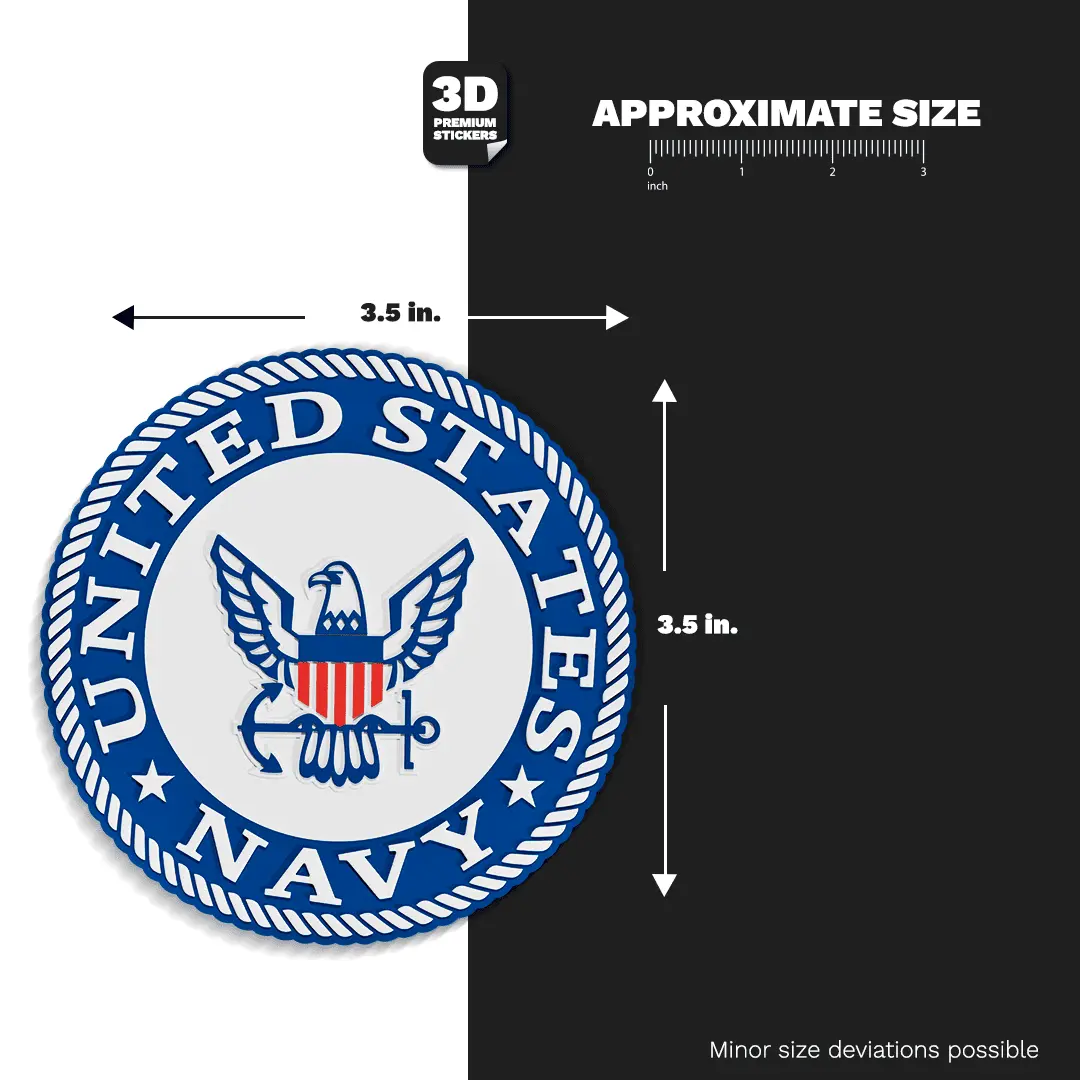 NAVY ALTERNATIVE EMBLEM Stickmadly