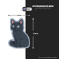 NORMAL BLACK CAT Stickmadly