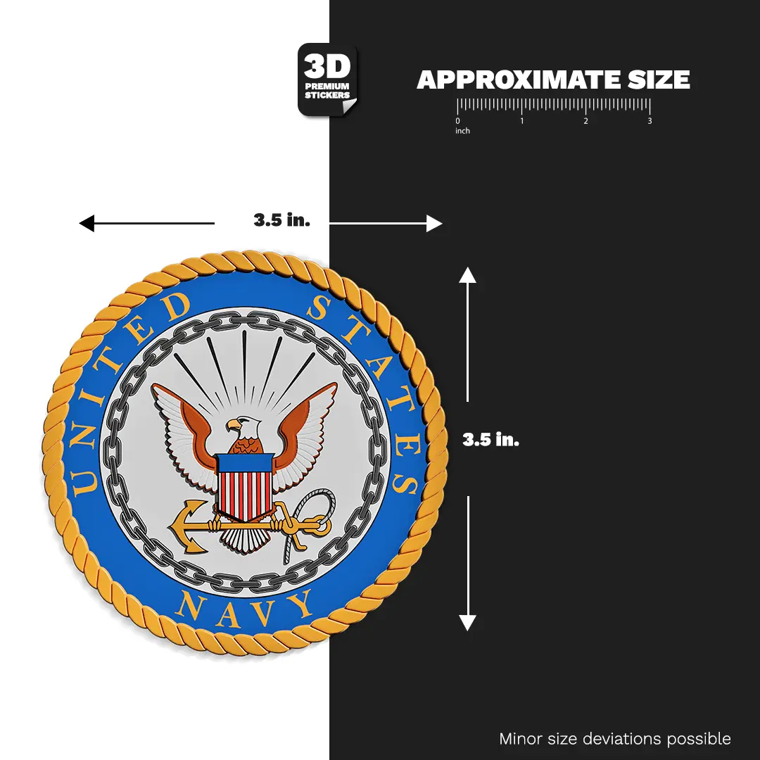 THE UNITED STATES NAVY EMBLEM Stickmadly