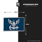 EAGLE ICON NAVY Stickmadly