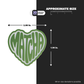 MATCHA HEART Stickmadly