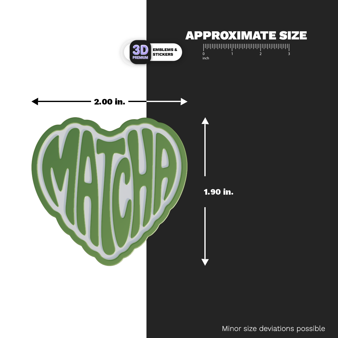MATCHA HEART Stickmadly