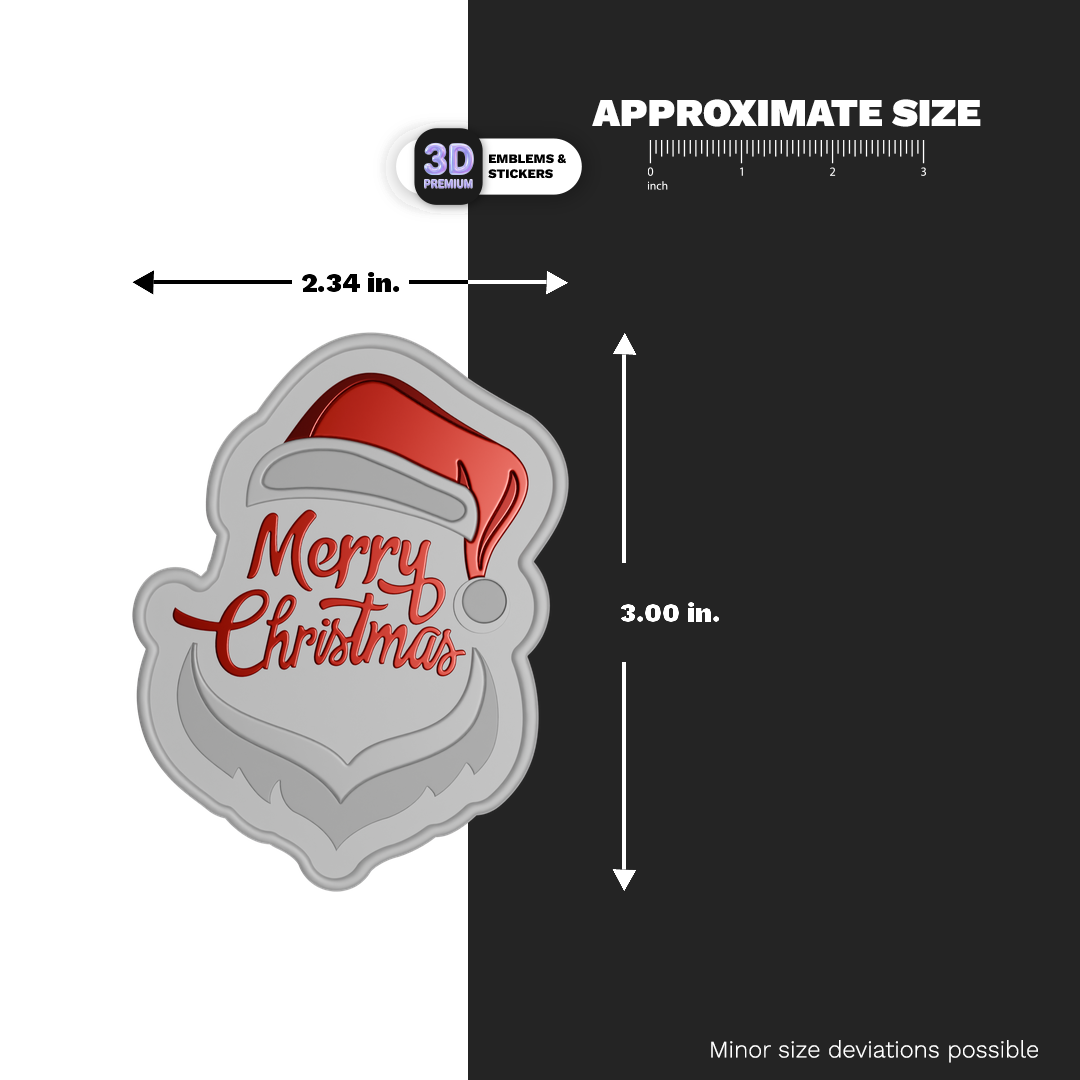 SANTA MERRY CHRISTMAS Stickmadly