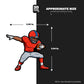 AMERICAN FOOTBALL PLAYER Stickmadly