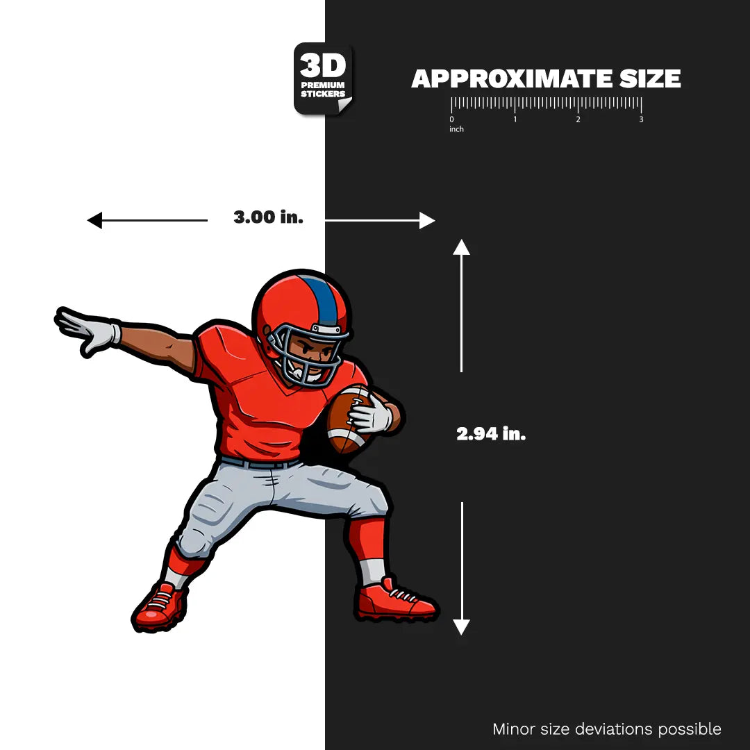 AMERICAN FOOTBALL PLAYER Stickmadly
