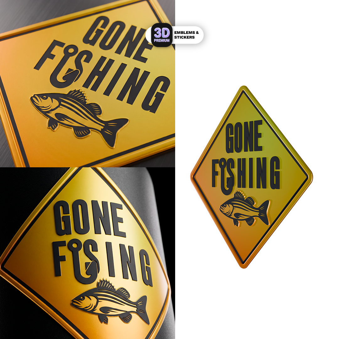 Gone Fishing Pack Stickmadly
