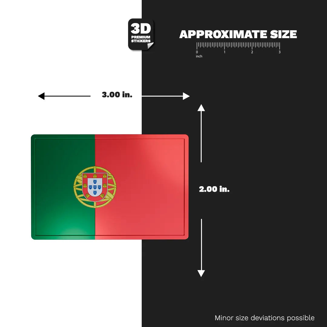 Portugal Flag Stickmadly