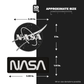 NASA STICKER BLACK & WHITE TWO PACK (Meatball logo 2 Inch and Worm logo 3 Inch) Stickmadly
