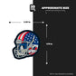 AMERICAN FOOTBALL HELMET USA Stickmadly