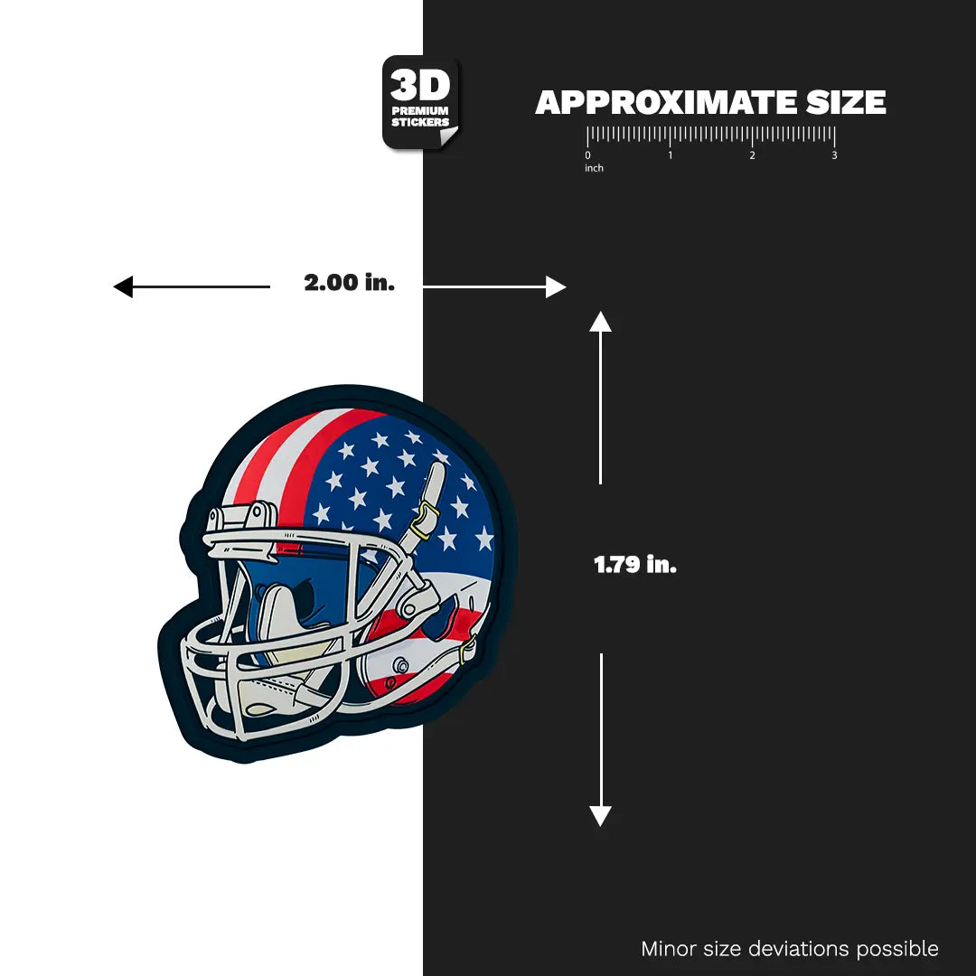 AMERICAN FOOTBALL HELMET USA Stickmadly