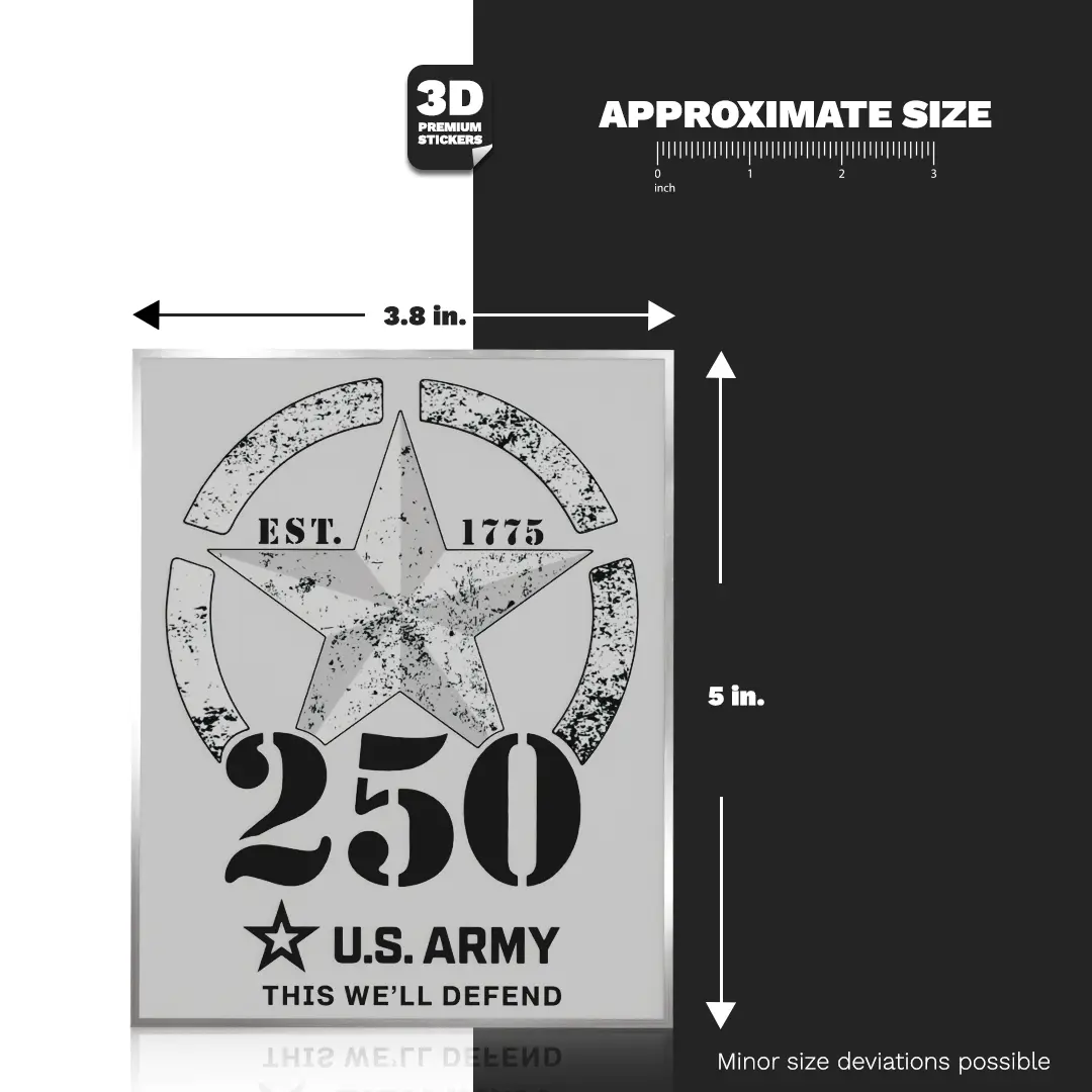 250TH ANNIVERSARY BLACK/ SILVER Stickmadly