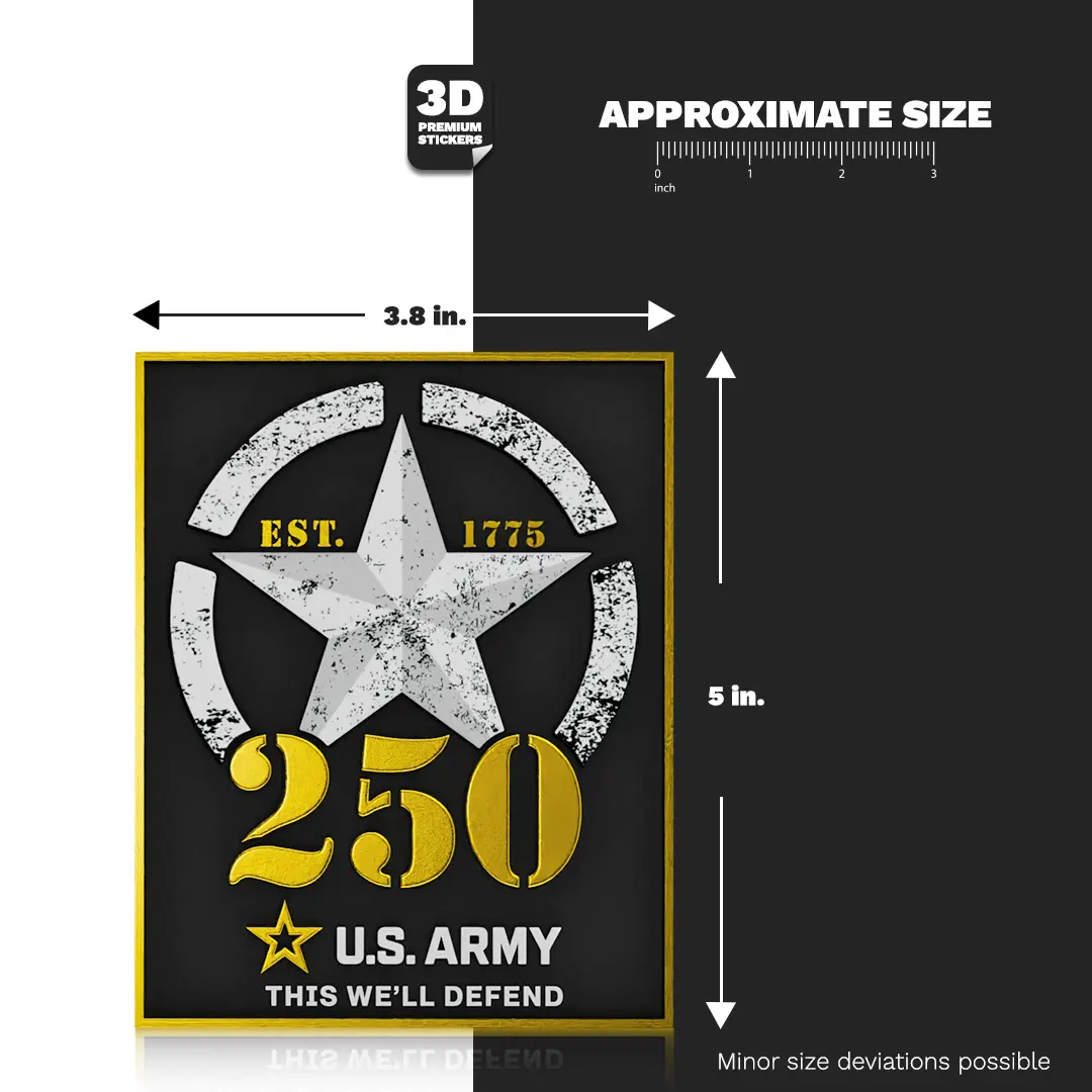 250TH ANNIVERSARY GOLD Stickmadly