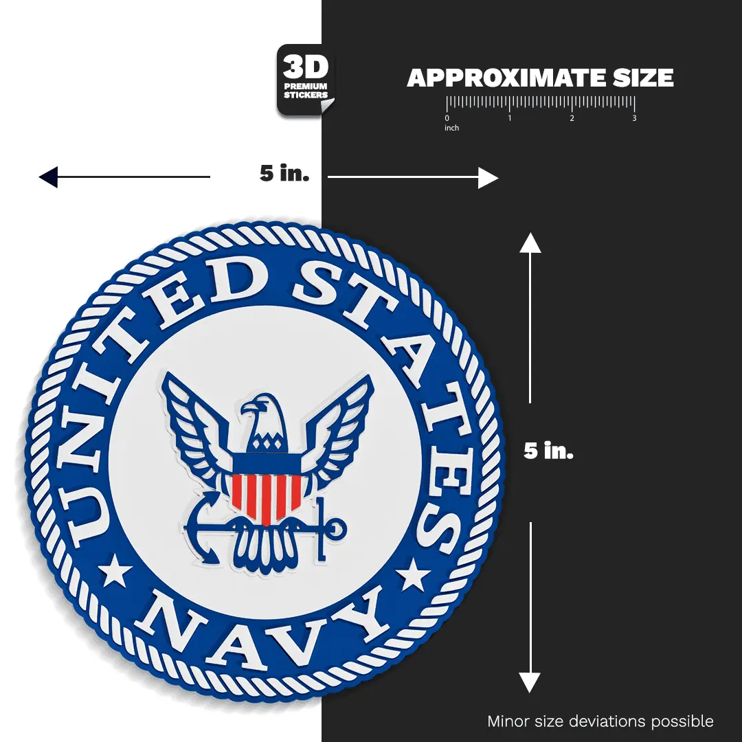 NAVY ALTERNATIVE EMBLEM Stickmadly