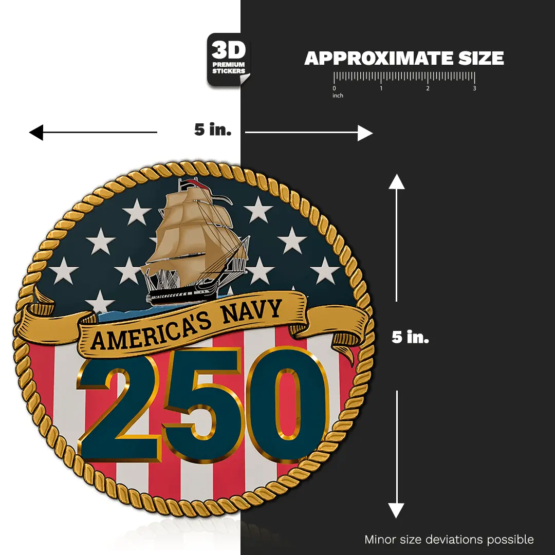 AMERICA’S NAVY 250 Stickmadly