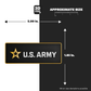 U.S. ARMY Gold Rectangle Stickmadly