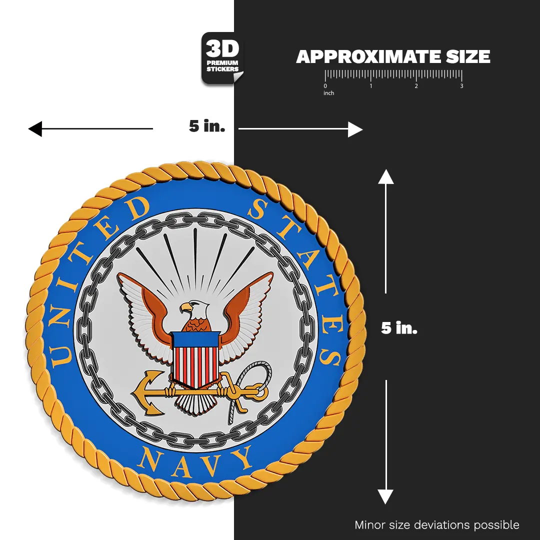 THE UNITED STATES NAVY EMBLEM Stickmadly