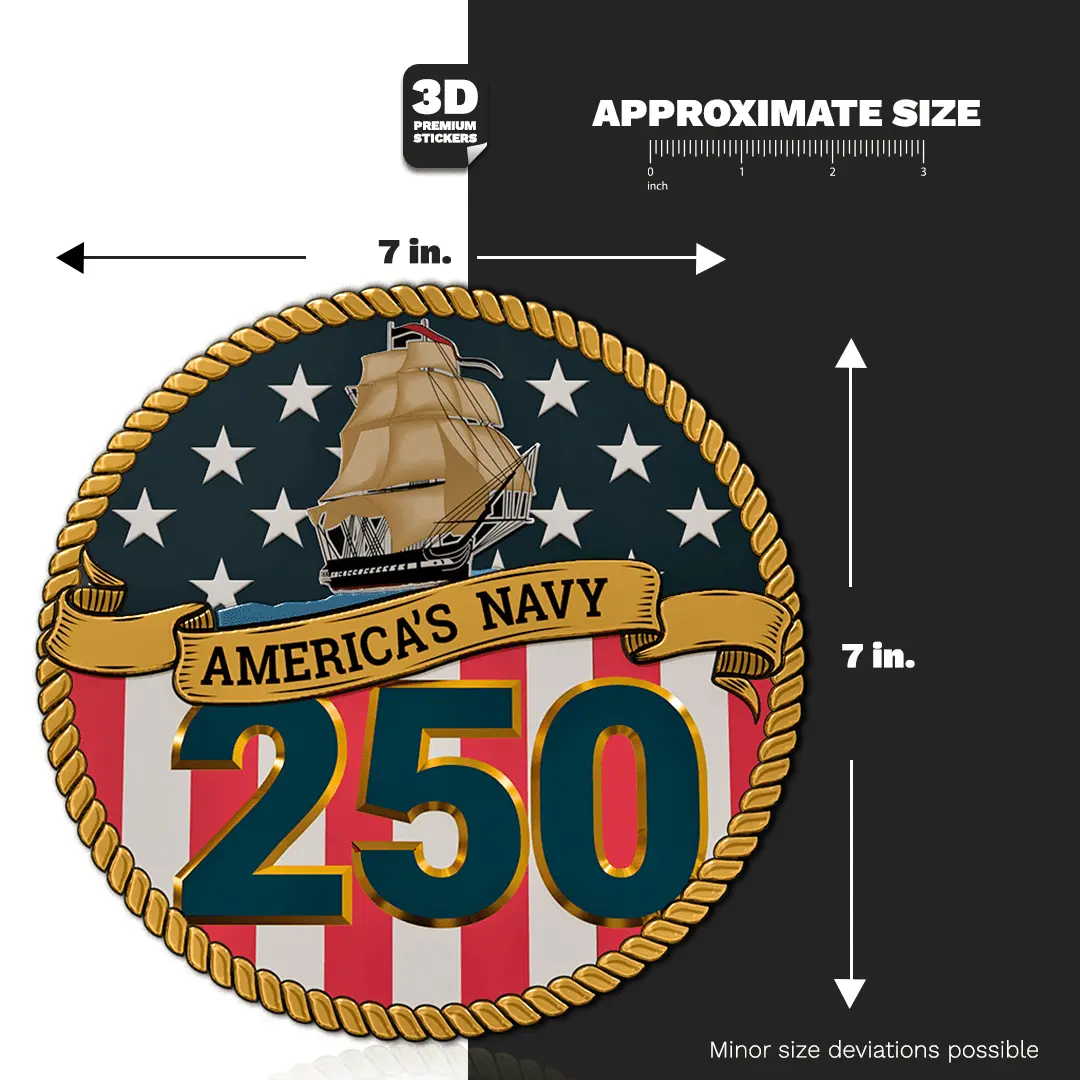 AMERICA’S NAVY 250 Stickmadly