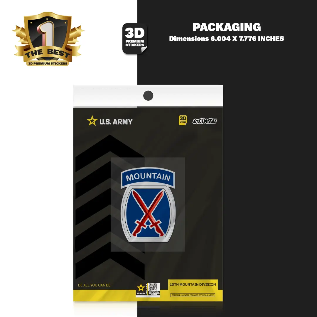 10TH Mountain Division Stickmadly