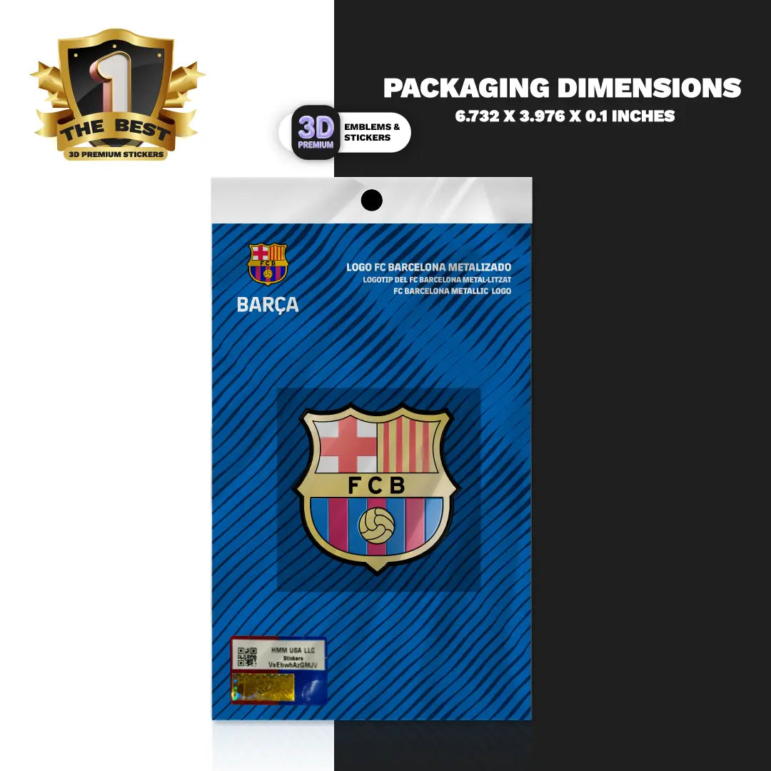 F.C. Barcelona Metallic logo Stickmadly