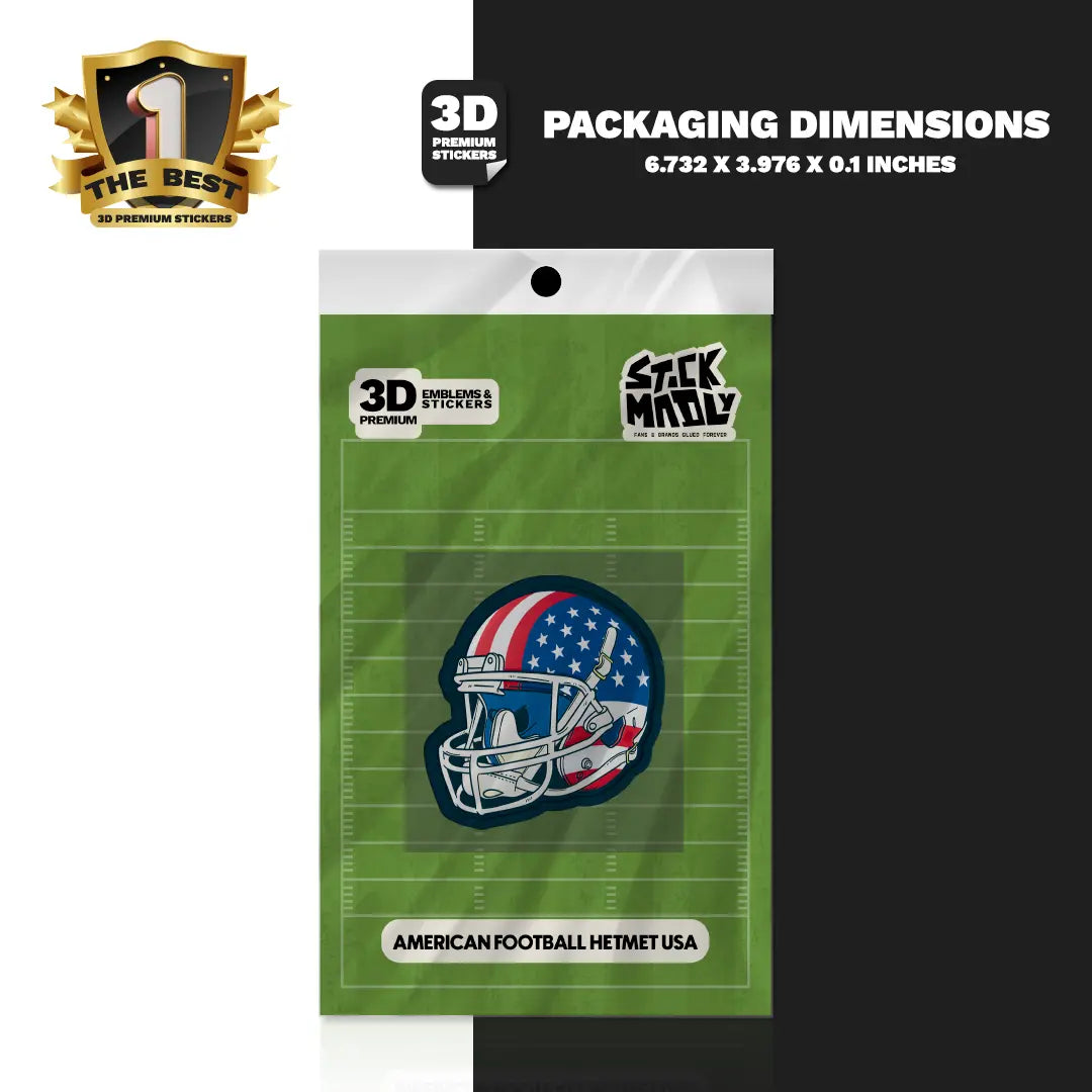 AMERICAN FOOTBALL HELMET USA Stickmadly