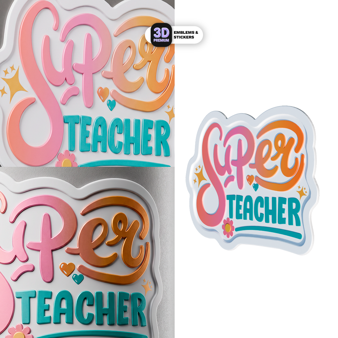 Super teachers Pack Stickmadly
