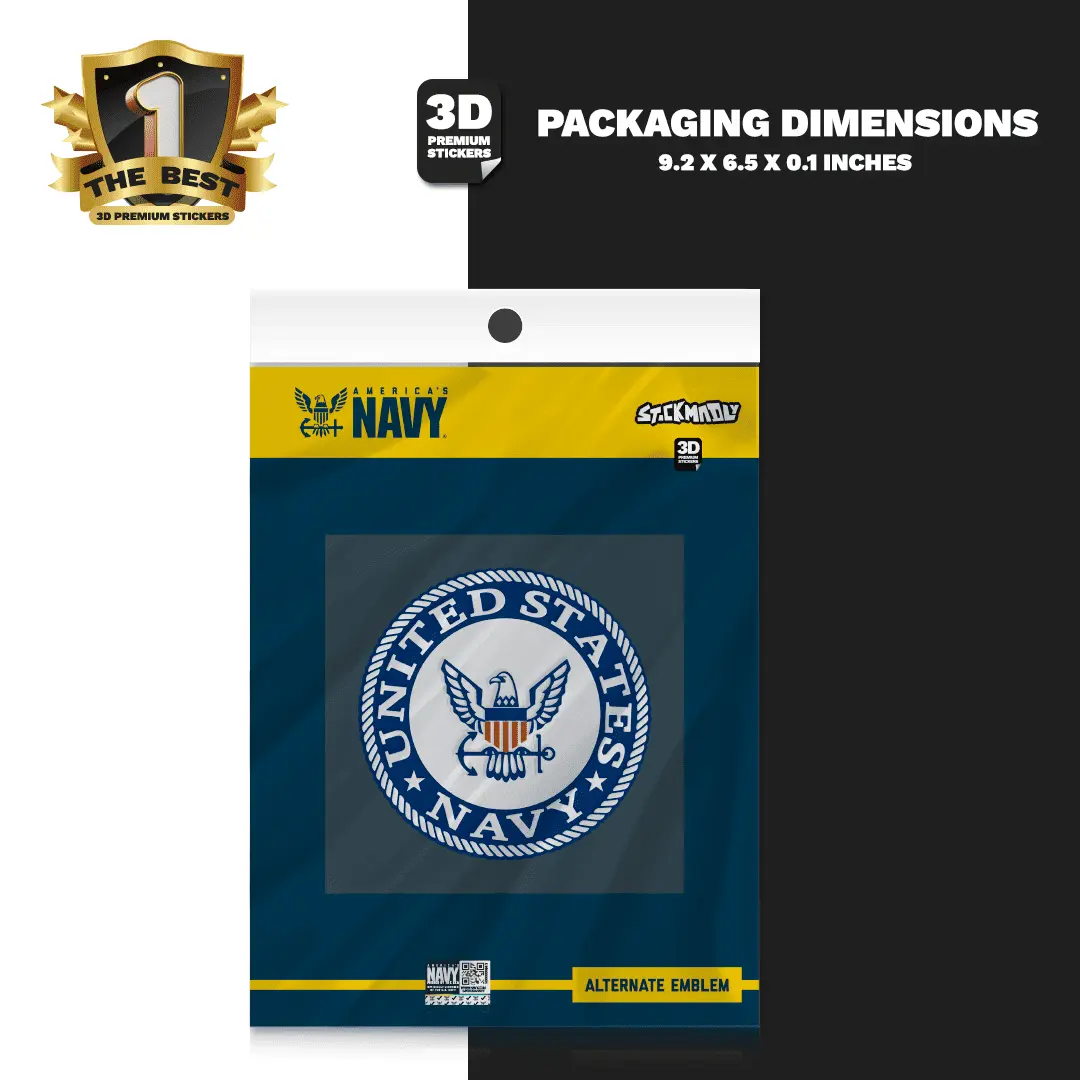 NAVY ALTERNATIVE EMBLEM Stickmadly