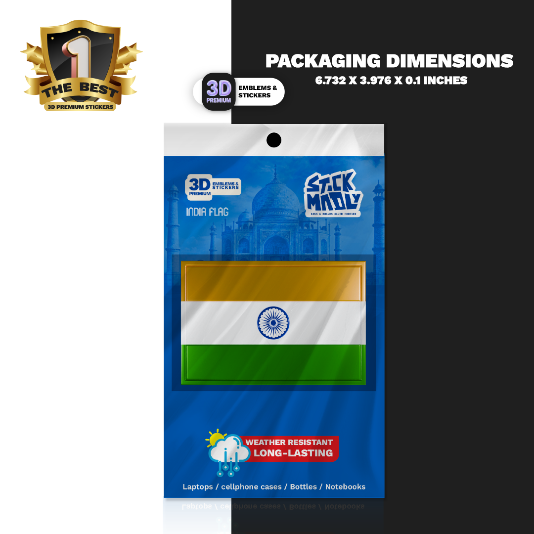 REPUBLIC OF INDIA FLAG Stickmadly