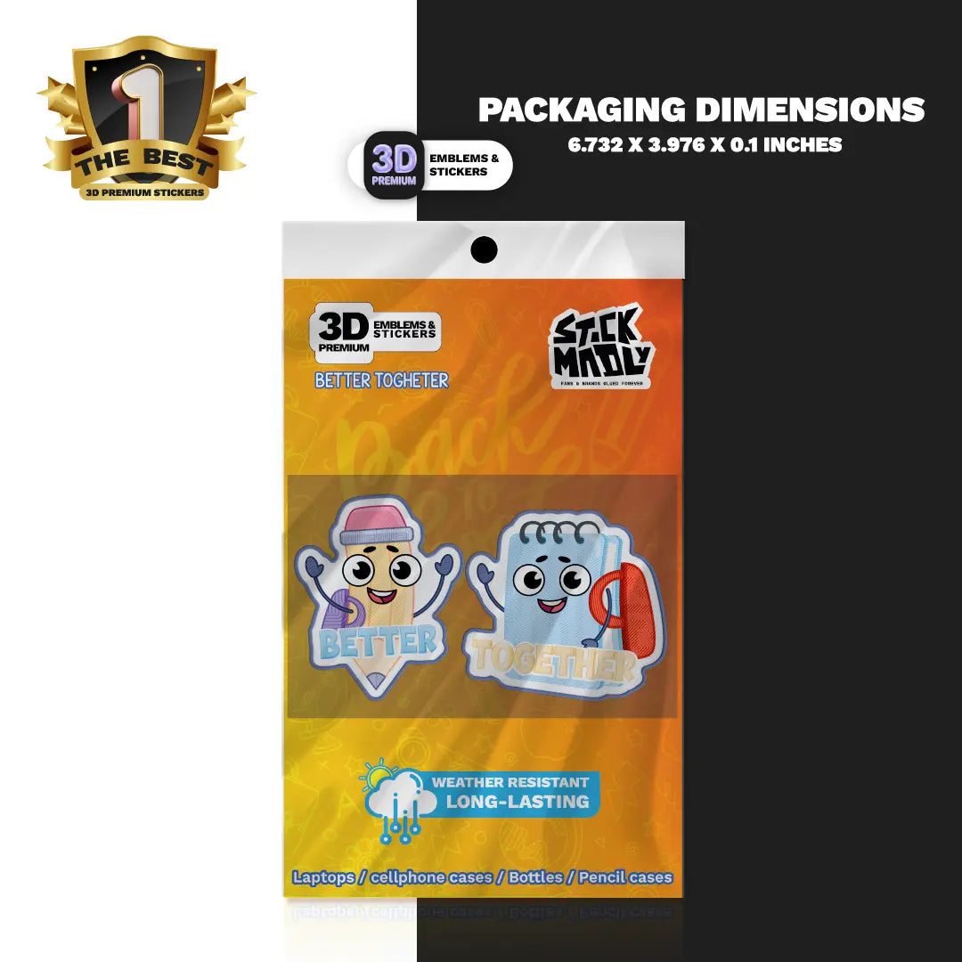 Better Together 2PACK Stickmadly