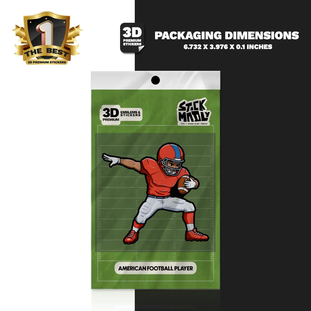 AMERICAN FOOTBALL PLAYER Stickmadly