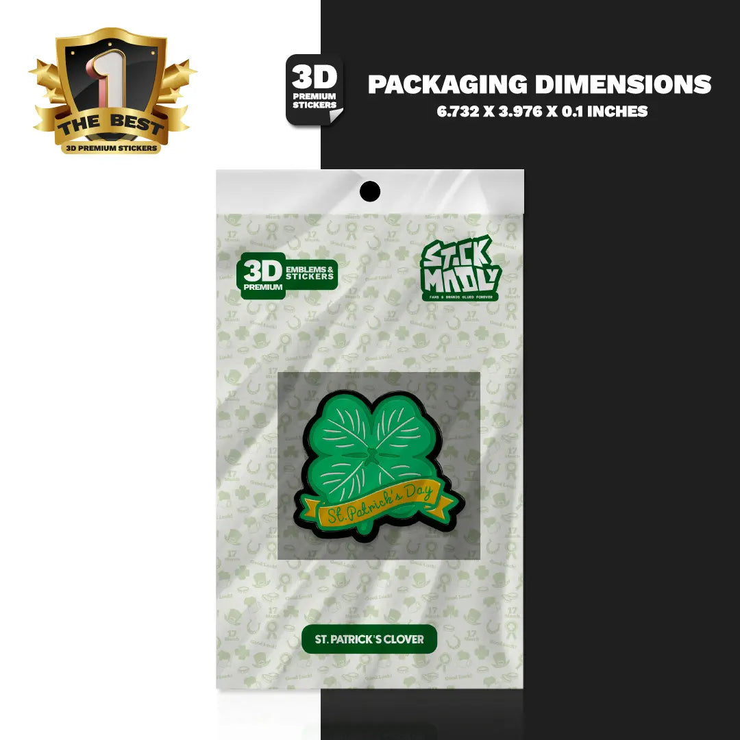 ST. PATRICK'S CLOVER Stickmadly