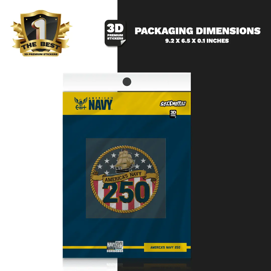 AMERICA’S NAVY 250 Stickmadly