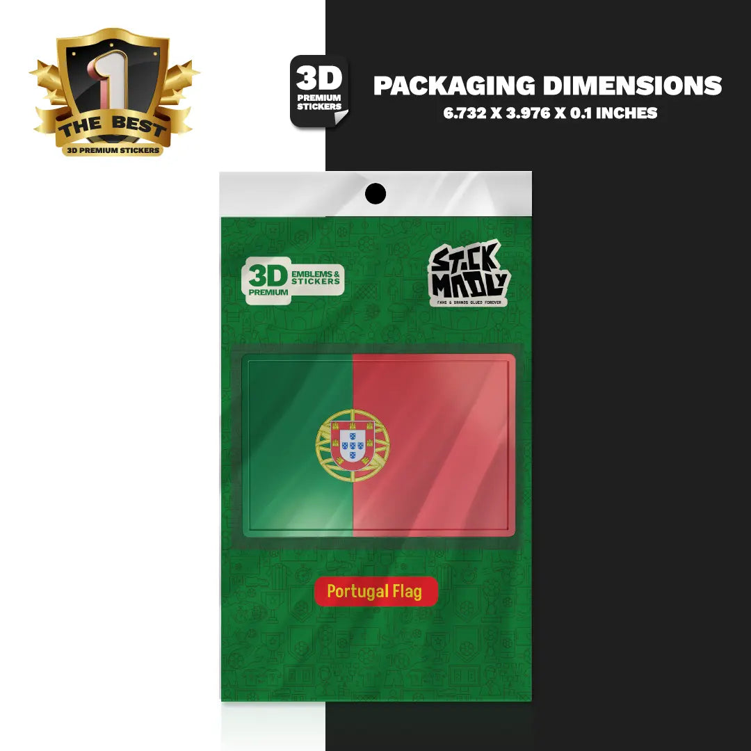 Portugal Flag Stickmadly