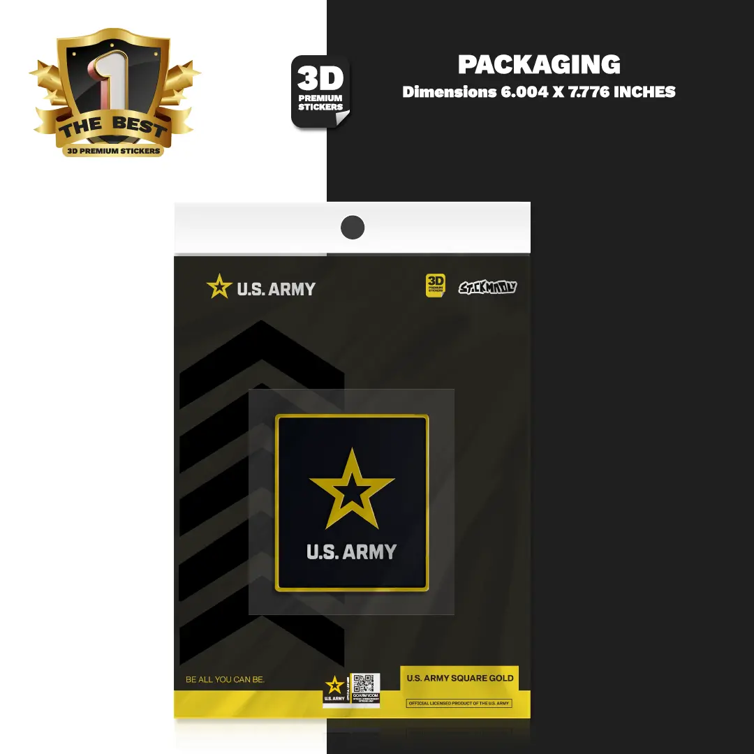 U.S. ARMY Gold Stickmadly