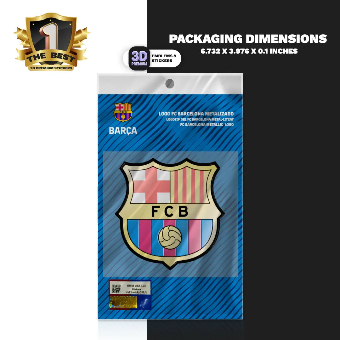 F.C. Barcelona Metallic logo Stickmadly