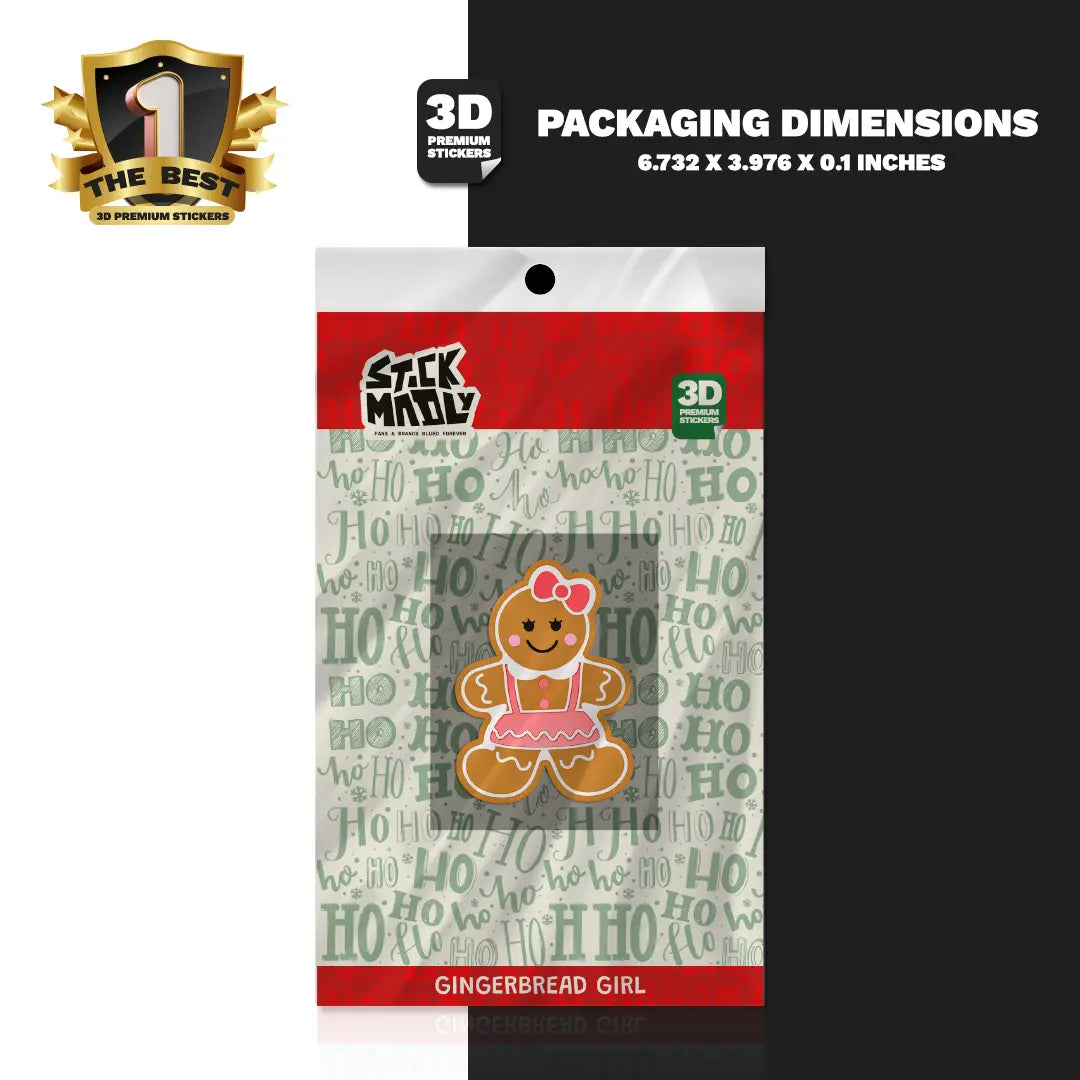 GINGERBREAD GIRL Stickmadly