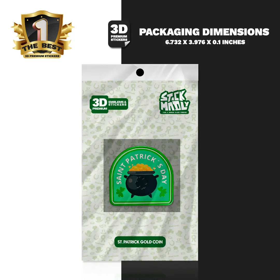 ST PATRICK GOLD COIN Stickmadly