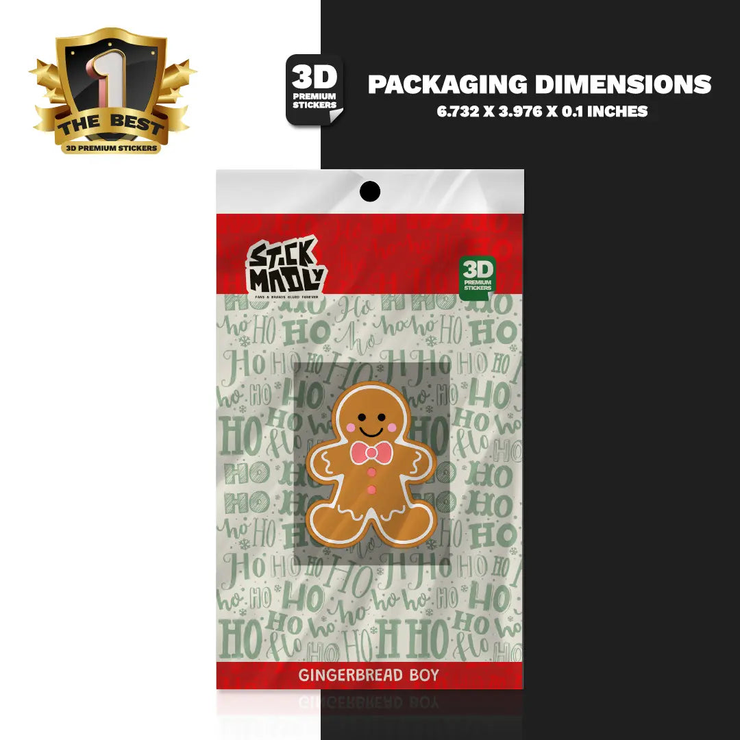 GINGERBREAD BOY Stickmadly