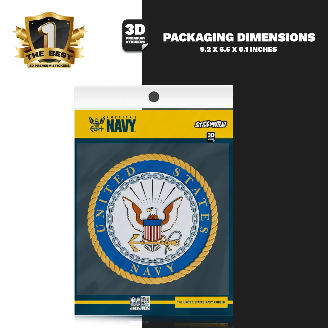 THE UNITED STATES NAVY EMBLEM Stickmadly