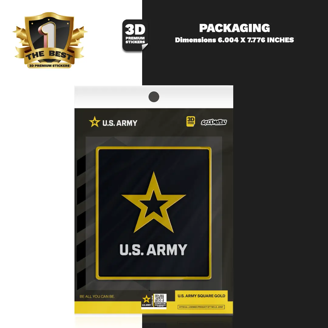 U.S. ARMY Gold Stickmadly