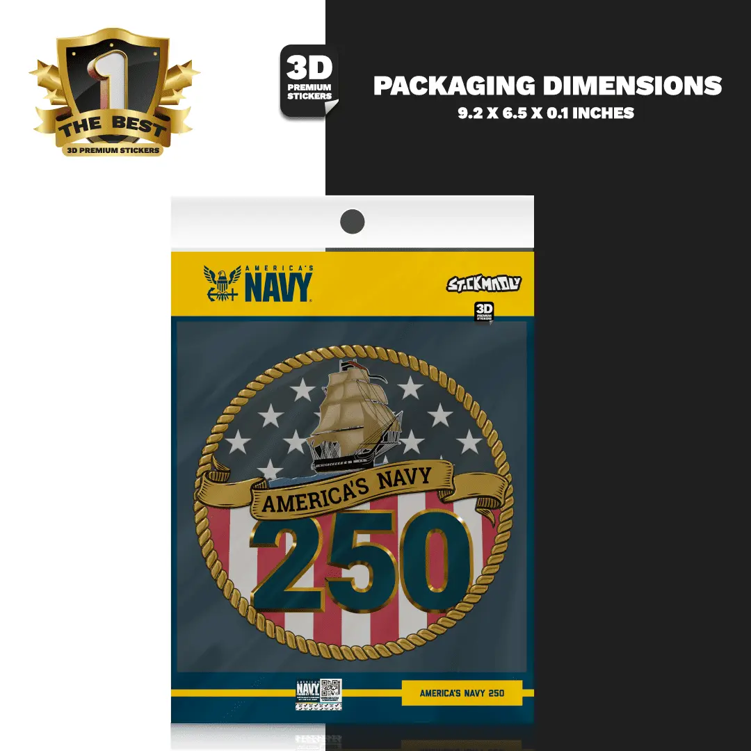 AMERICA’S NAVY 250 Stickmadly