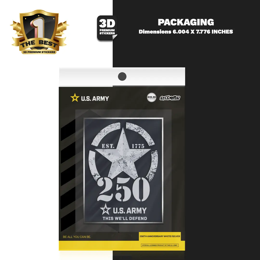 250TH ANNIVERSARY WHITE/SILVER Stickmadly