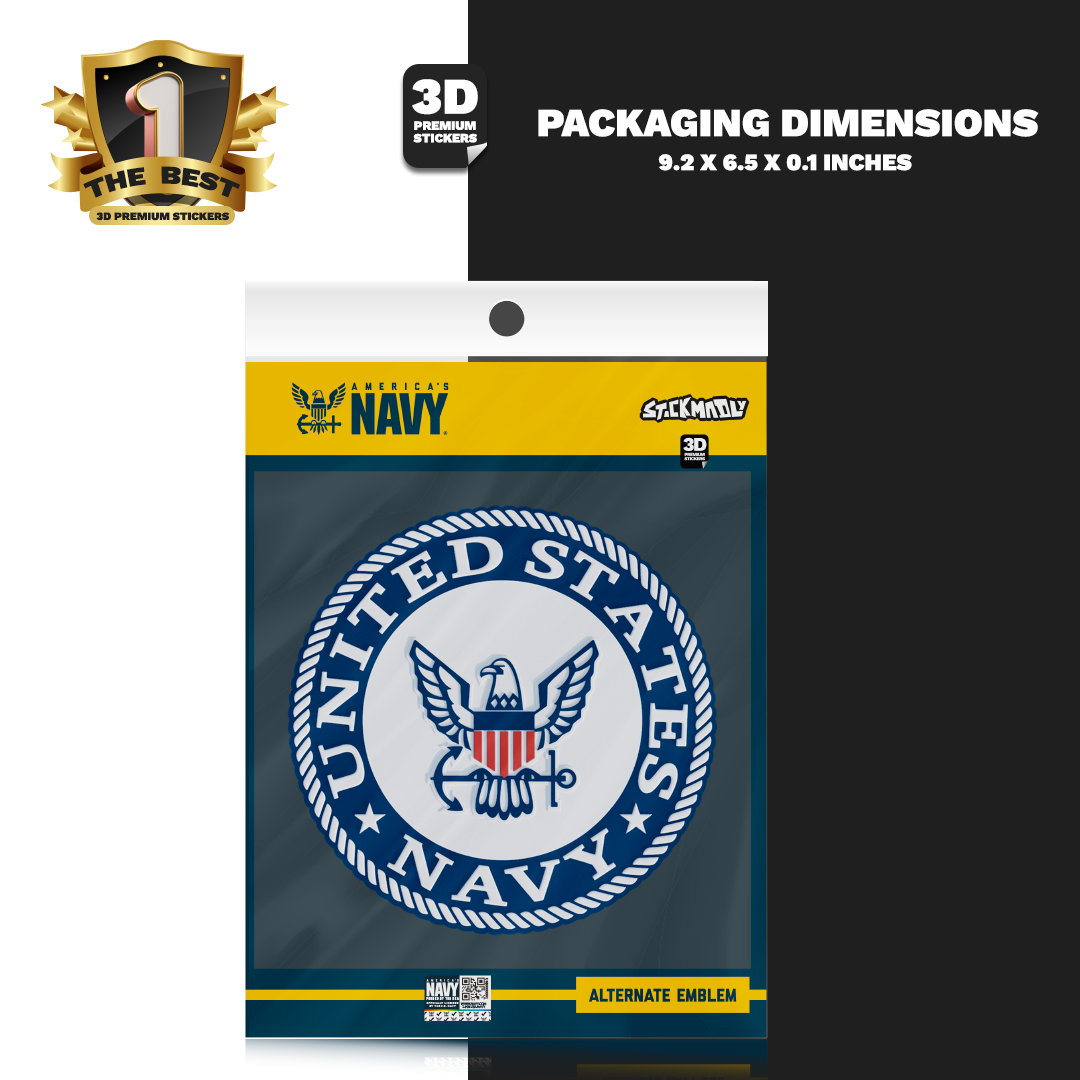 NAVY ALTERNATIVE EMBLEM Stickmadly