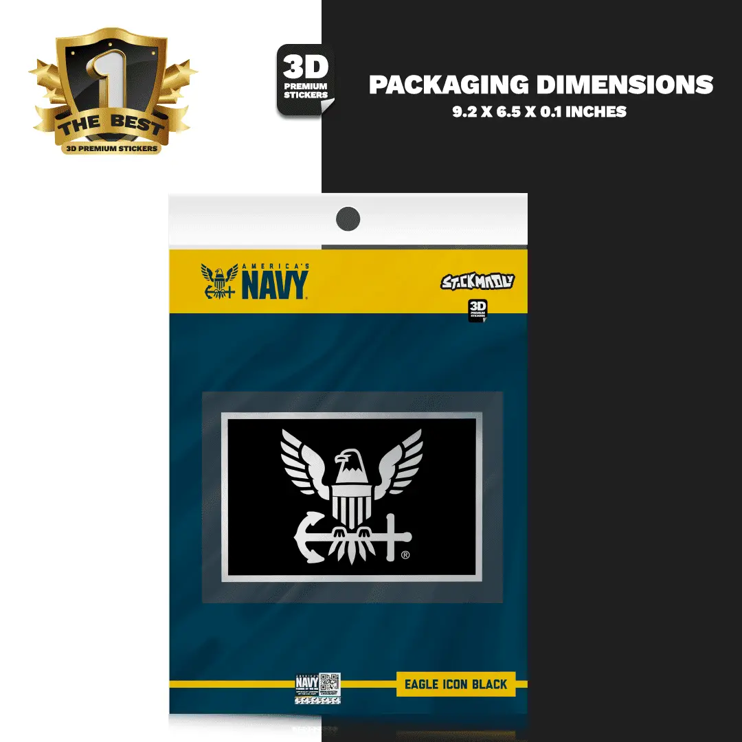 EAGLE ICON BLACK STICKER Stickmadly