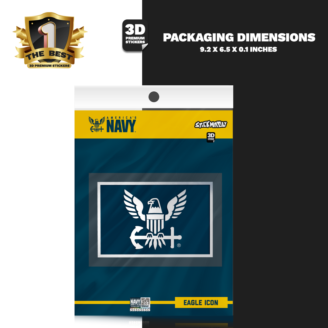 EAGLE ICON NAVY Stickmadly
