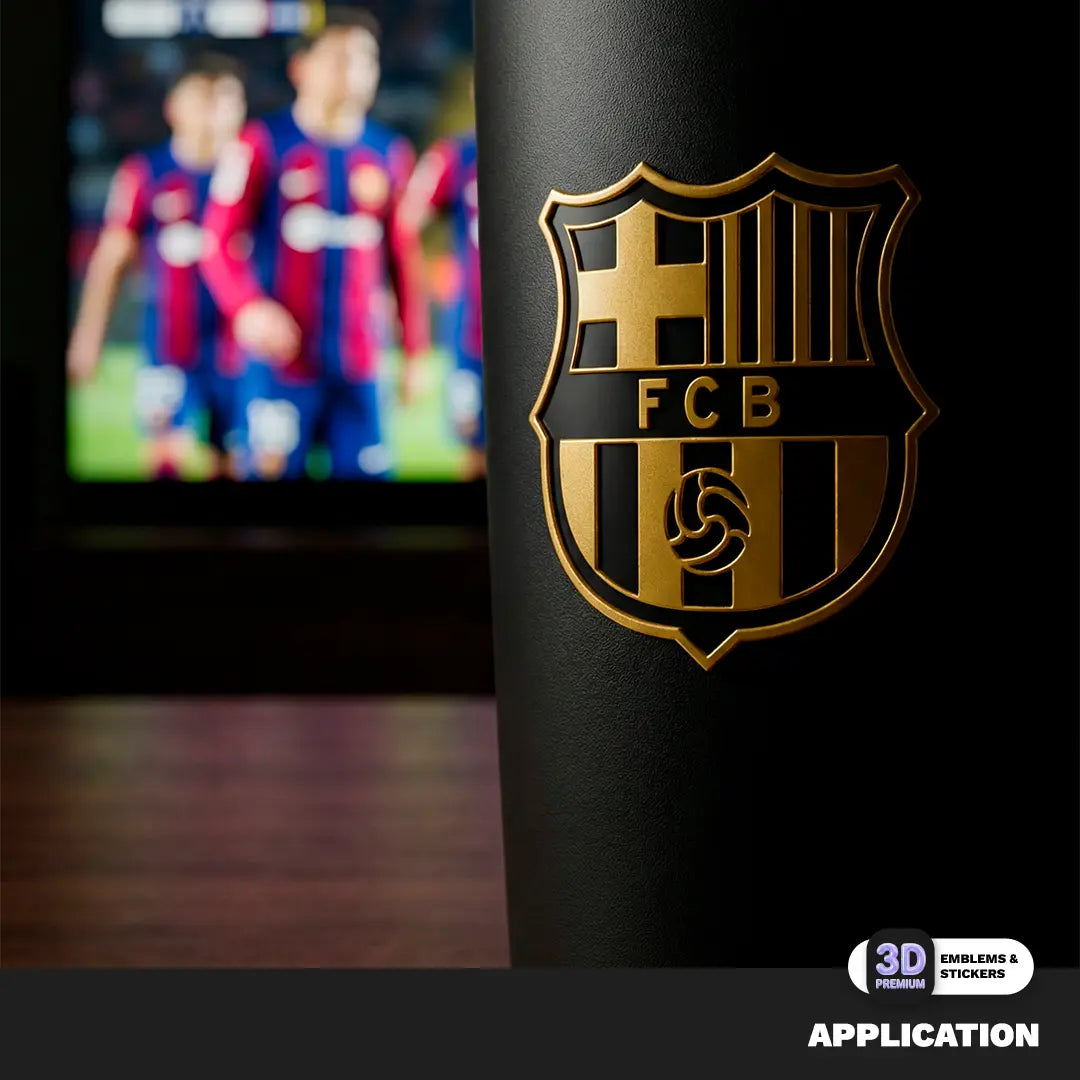 F.C. BARCELONA Black & Gold Stickmadly